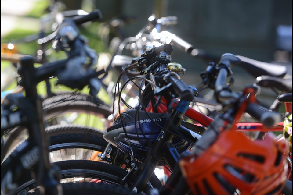 GCAT members park their bikes. Tony Saxon/GuelphToday file photo