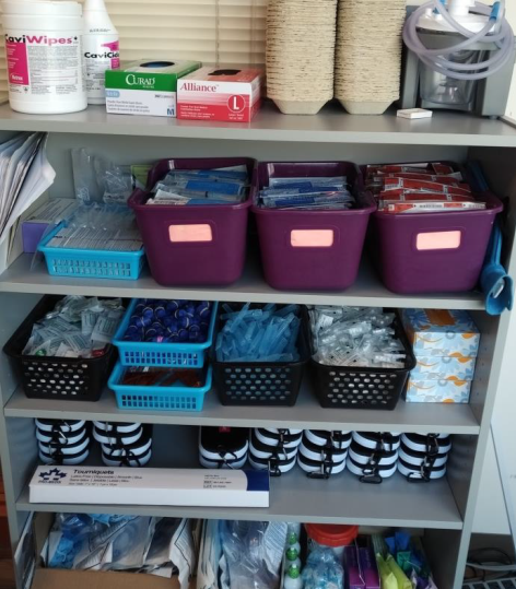 Supplies at the consumption and treatment services site run by Guelph Community Health Centre.