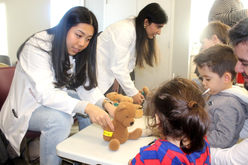 A teddy bear clinic was held at the Guelph Public Library's East Side Branch. Hosted by medical students from a McMaster campus in Waterloo, the goal is to show a doctor's office doesn't have to be a scary place.