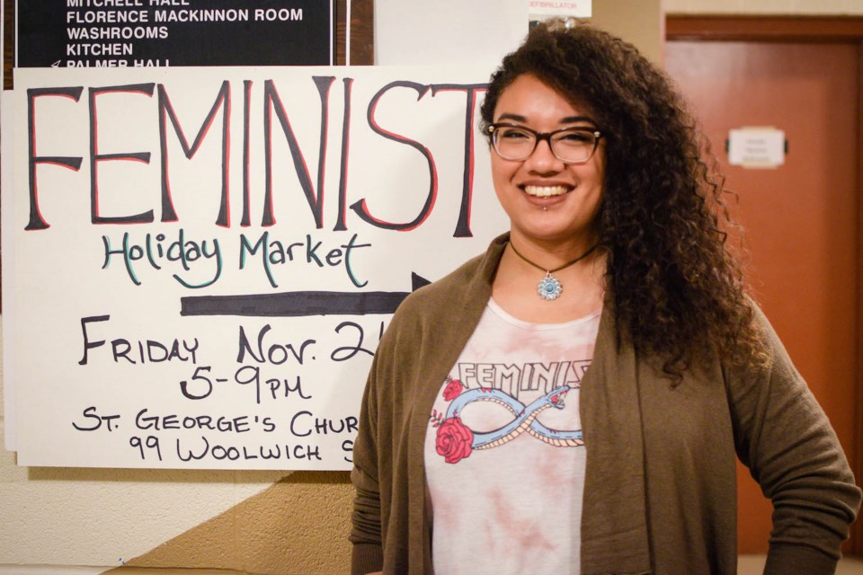 Siyobin Blanco, organizer of the Feminist Holiday Market, and owner of The Wool Witch. Brianna Bell for GuelphToday