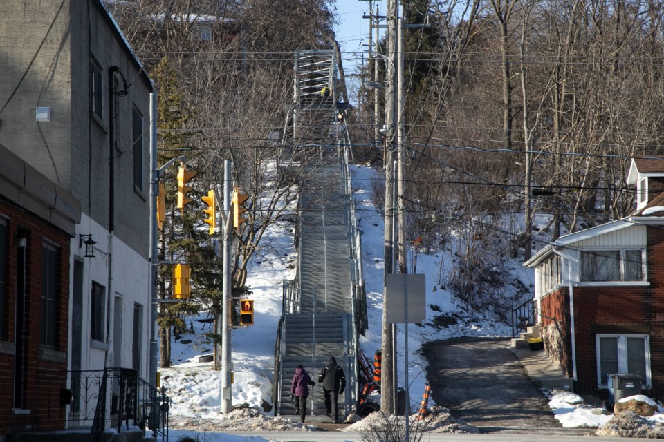 The 100 Steps stairway and bridge has reopened in the Ward. Kenneth Armstrong/GuelphToday