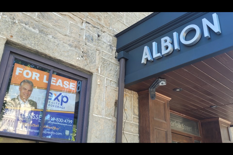 The first and second floor of the historic Albion Hotel is now available for individuals or businesses to lease.
