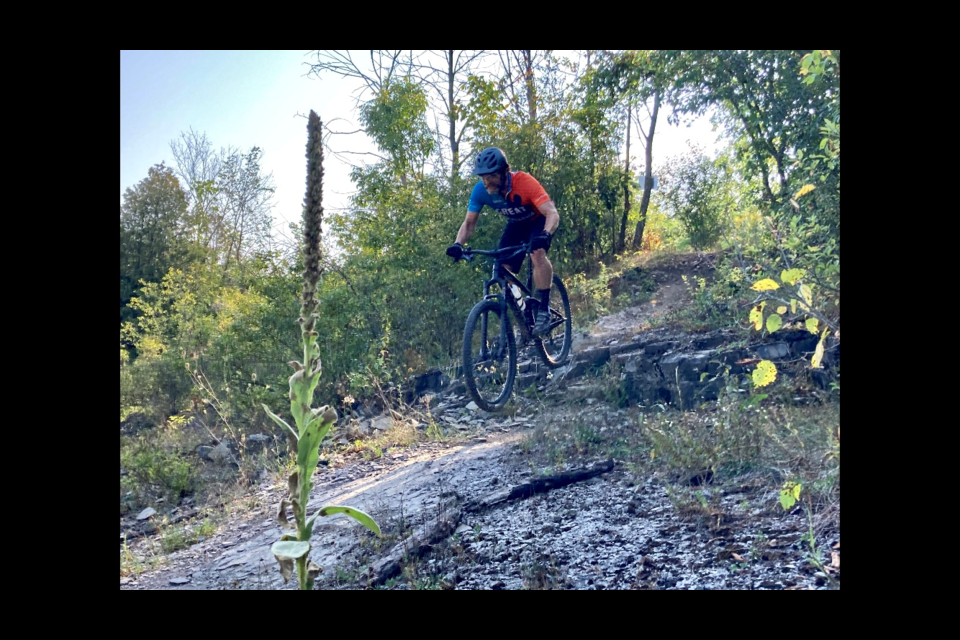Martin Durocher, seen here mountain biking in the woods, will be participating in his fourth Great Cycle Challenge Canada.