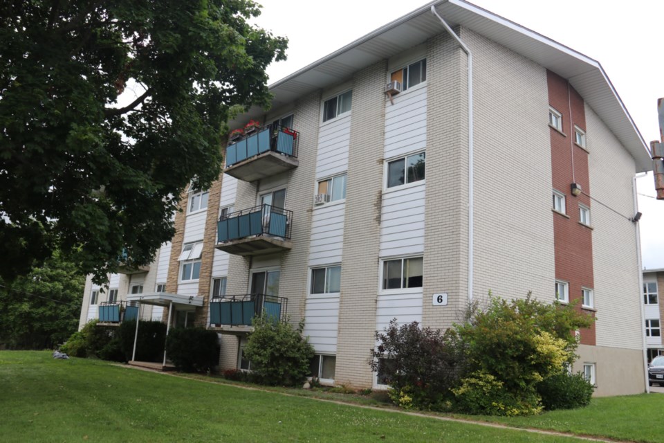 The apartment complex on Brant Avenue owned by Brant Apts Inc. 