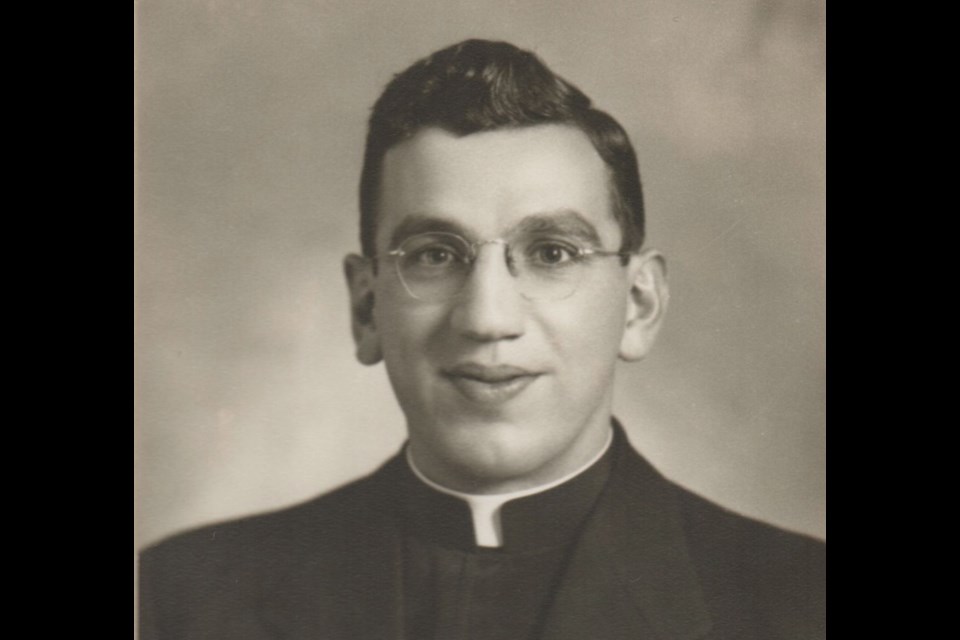 Rev. Angelico Valeriote was 25  in 1949, the year he was ordained as a priest.