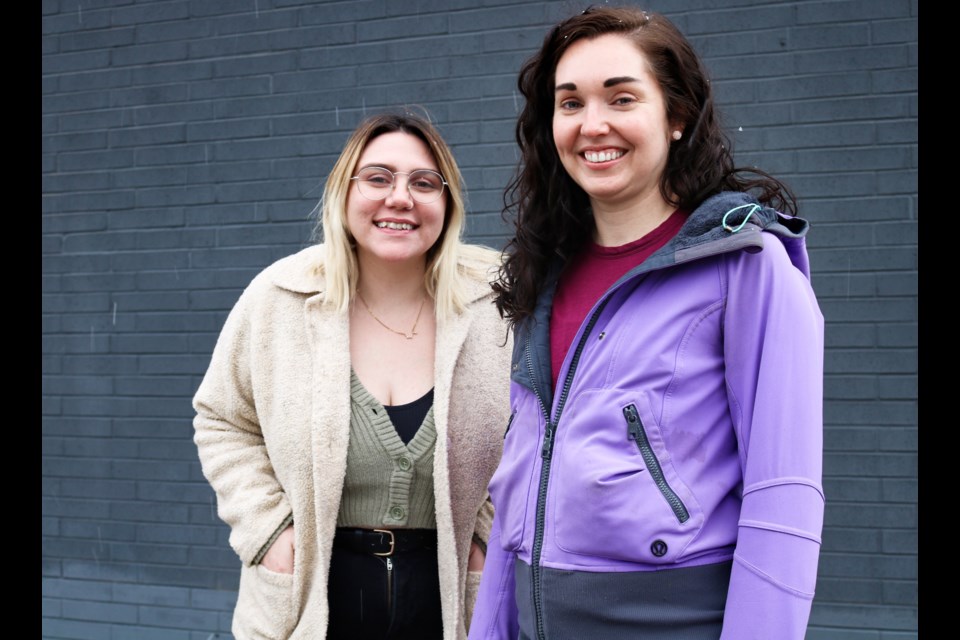 Heather Slinn, left, and Lexi Mollica are members of 500 Women Scientists - Guelph Pod. 