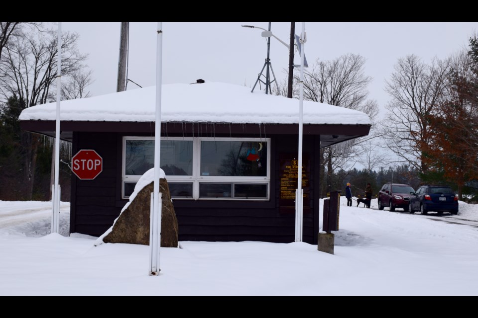 Guelph Lake is closed in the winter, even though many seem eager to get into the park. Rob O'Flanagan/GuelphToday