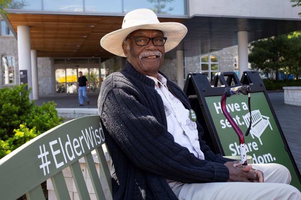 Wesley Anderson is a resident of The Village of Riverside Glen and one of the people imparting wisdom at Friday's #ElderWisdom event at Market Square. Kenneth Armstrong/GuelphToday