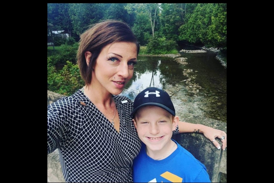 A photo of Natalie Watson and her son, Landon. Supplied Photo.