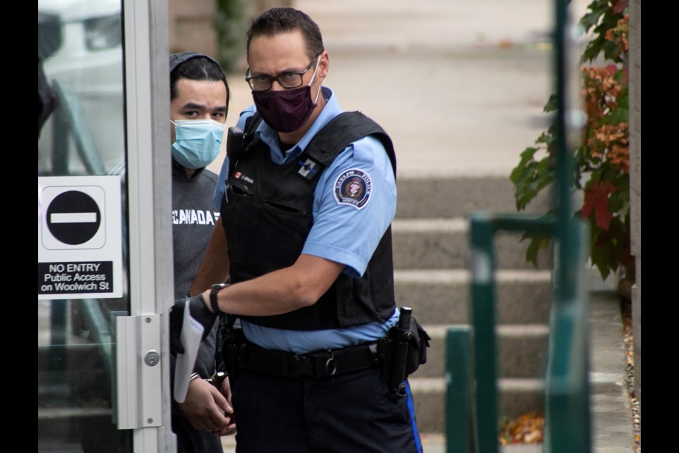 Jordan Langelier leaves the Ontario Court of Justice in Guelph on Wednesday after being found not criminally responsible in the murder of Mario Ruffolo. Kenneth Armstrong/GuelphToday