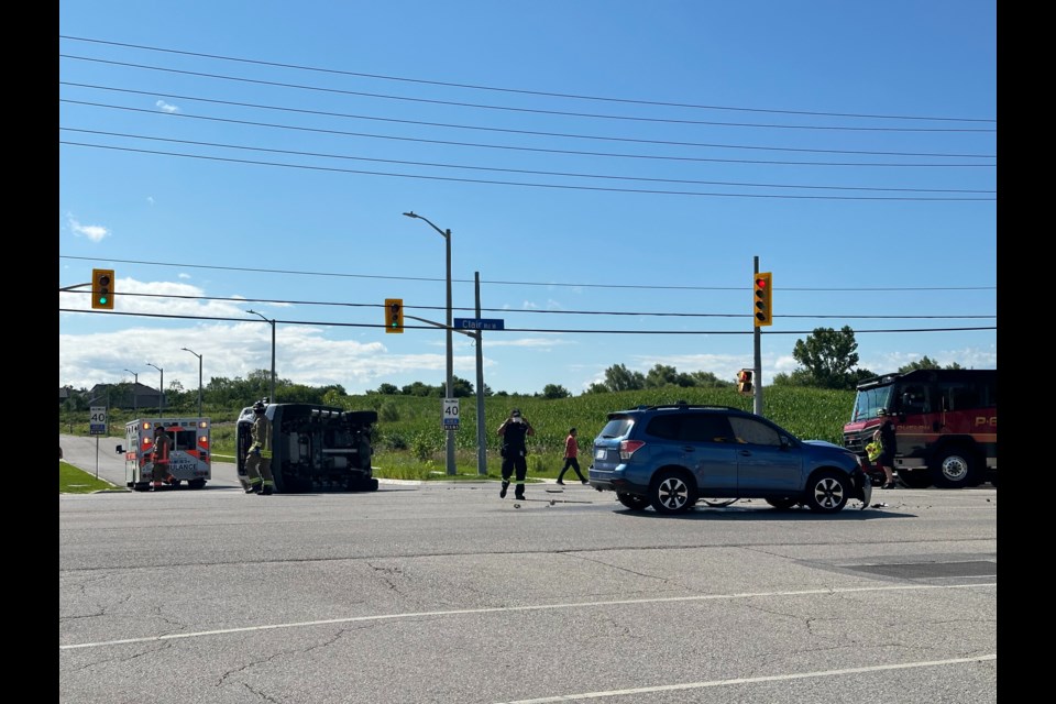 A crash at Clair Road West and Gosling Gardens on July 30, 2023