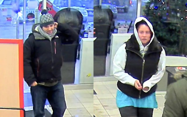 Dec. 31, 2017 Fergus Home Hardware theft suspects. Photos provided by Ontario Provincial Police
