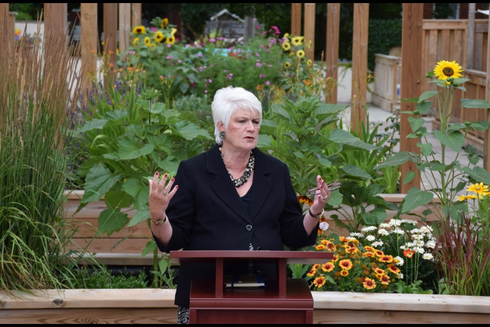Guelph MPP Liz Sandals announced over $45,000 in green tech improvements to Royal City Housing Co-operative. Rob O'Flanagan/Guelph