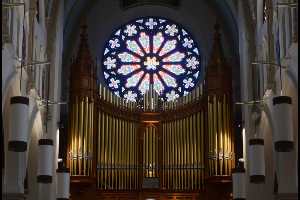 The beautiful organ at the Basilica of Our Lady Immaculate was purchased in 1919 at a cost of $11,490. Tony Saxon/GuelphToday