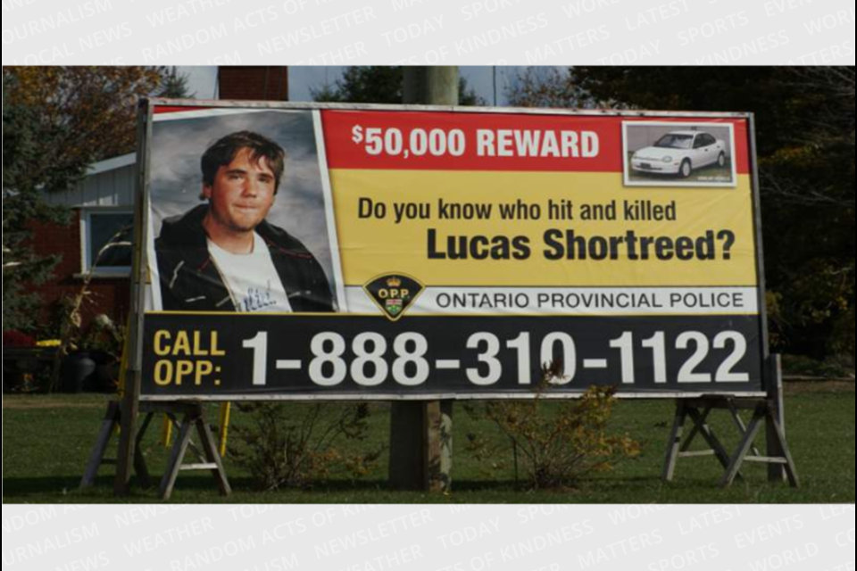 OPP issued a $50,000 reward for information that led to convictions in the death of Lucas Shortreed.