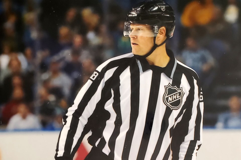 Guelph's Scott Driscoll keeps his eyes on the play during one of the games in his NHL career. He retired from the league in March and became an assistant coach with the Guelph Gryphons women's hockey team shortly afterwards. Submitted Photo