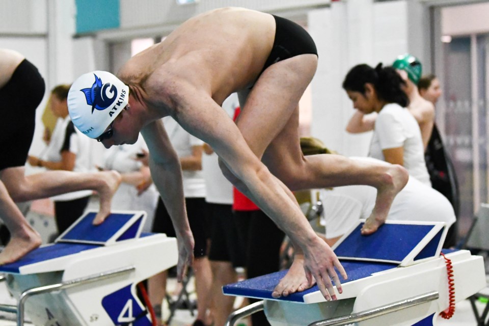 95 athletes from Guelph Marlin Aquatic Club competed against members of seven visiting swim clubs at the GMAC Long Course Invitational Meet, which took place March 23-26 at Victor Davis Pool. 