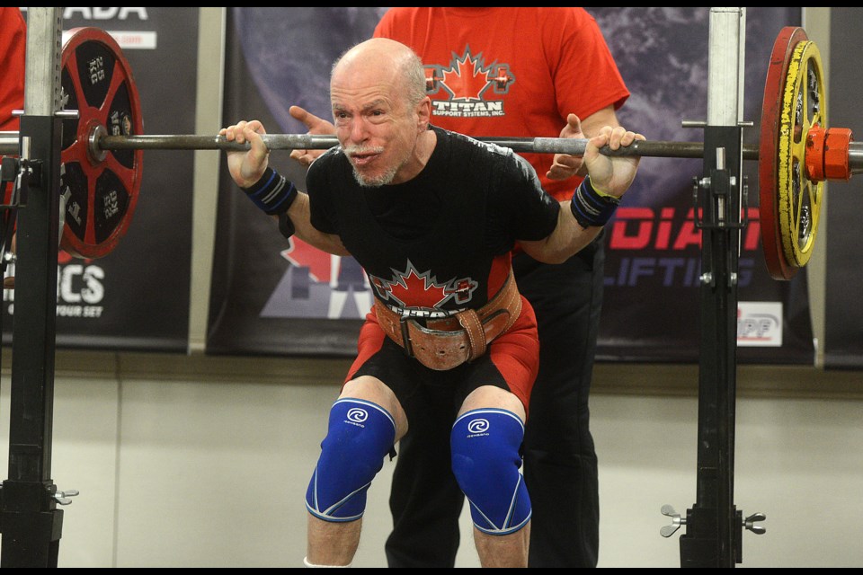 Nelson Sleno competes at the Canadian Powerlifting Union Central Canadian Championships Thursday, Jan. 5, 2017. Tony Saxon/GuelphToday