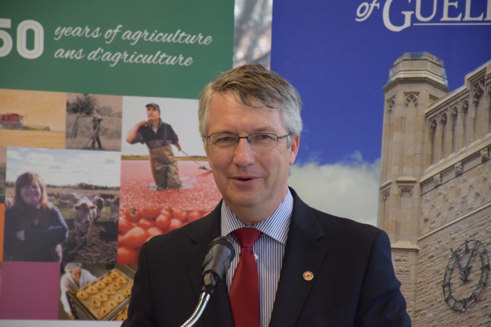 Guelph MP Lloyd Longfield announced $2.2 million for U of G research related to sustainability. Rob O'Flanagan