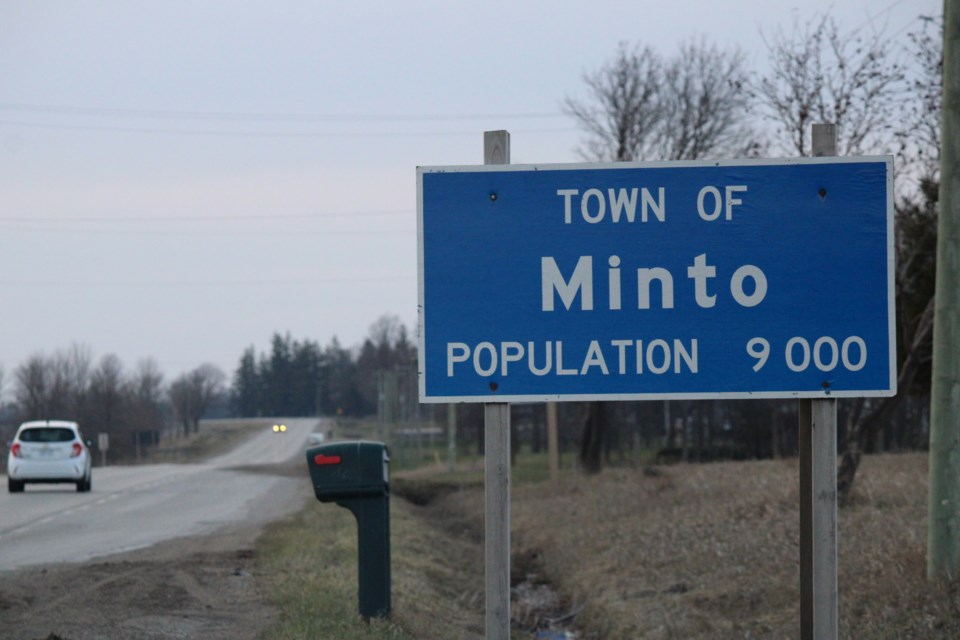 Town of Minto sign near Harriston. Keegan Kozolanka/GuelphToday file photo