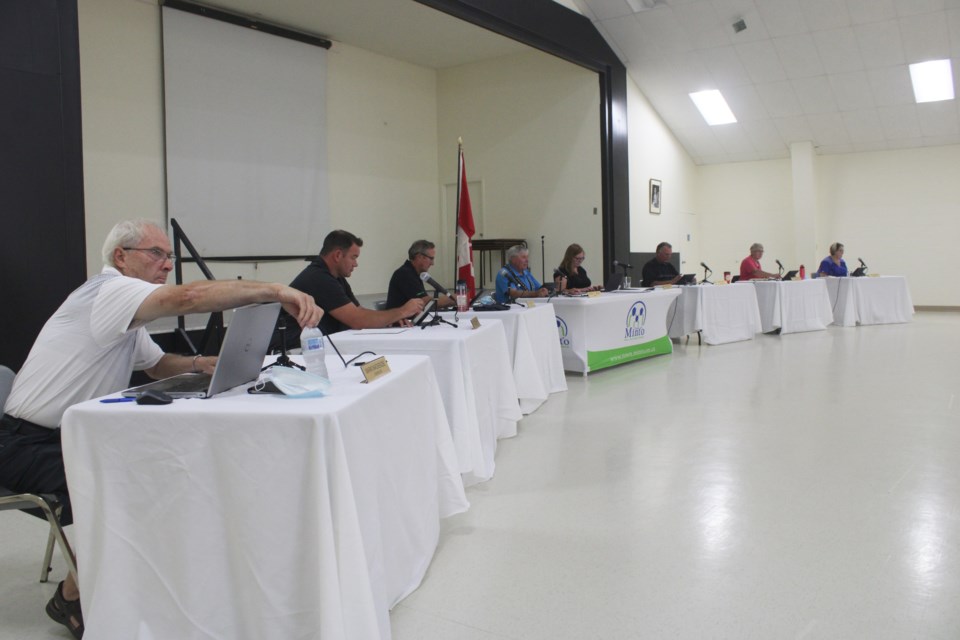 Minto held an in-person council meeting at Clifford Community Hall on Aug. 11. Keegan Kozolanka/GuelphToday