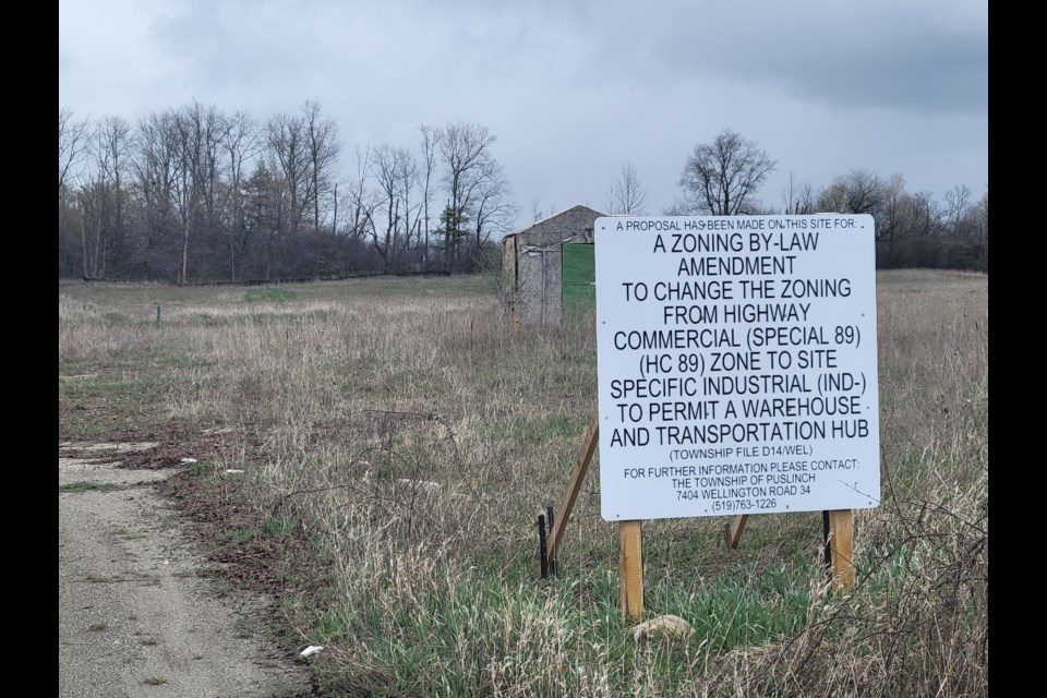 The proposed location of a trucking headquarters in Aberfoyle.
