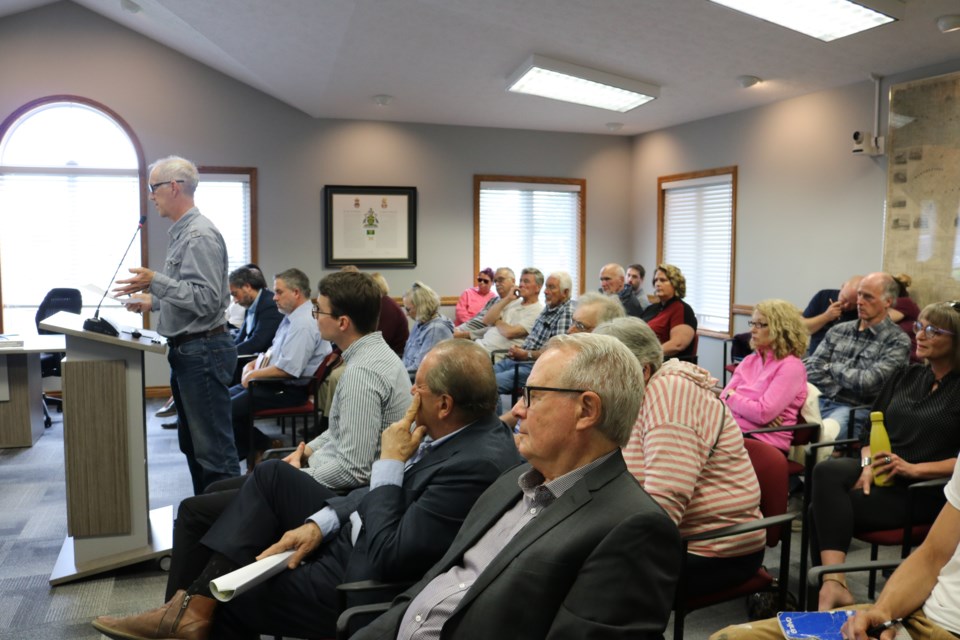 Erin and Hillsburgh residents crowded council chambers to share their thoughts about the proposed development.