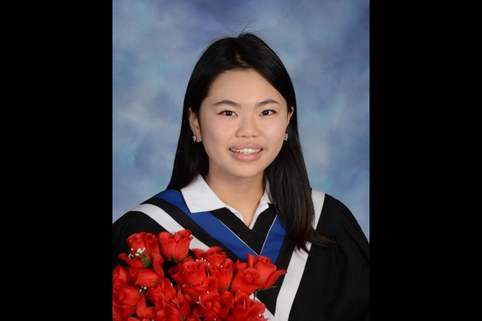 Liyi Ma's graduation photo for Bishop Macdonell Catholic Highschool in 2019. Suppied photo