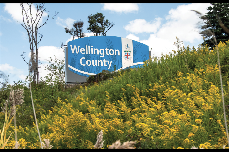 Wellington County sign