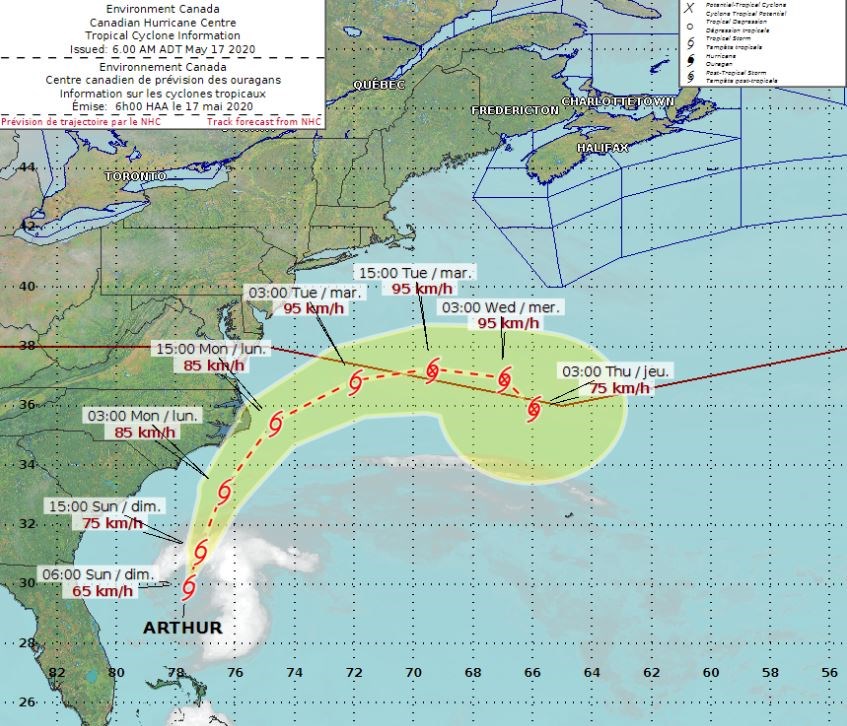 Tropical Storm Arthur Not Expected To Impact N S Halifaxtoday Ca
