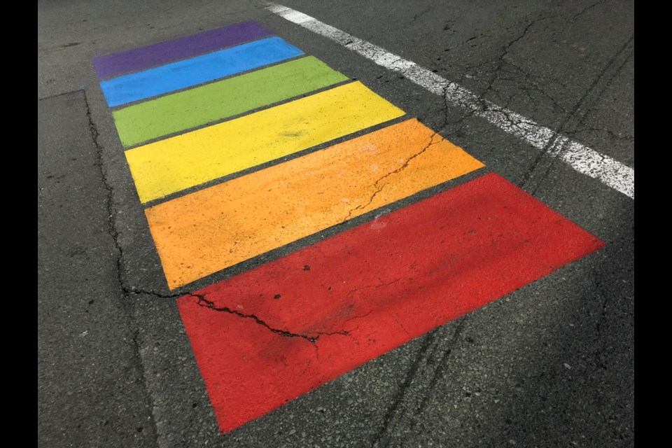 An example of a rainbow crosswalk in Halifax. Meghan Groff/HalifaxToday.ca