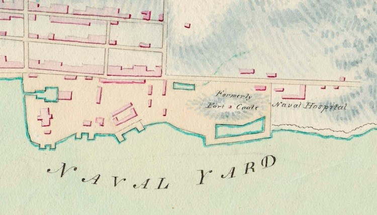 Image 1a - Section of 1808 Map of Halifax Harbour by John G. Toler, Library and Archives Canada