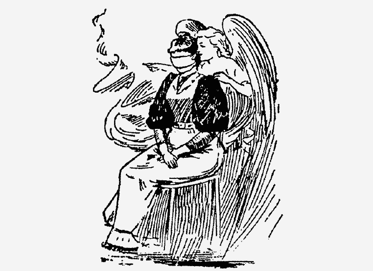 This 1895 drawing imagines Second Sight through divine intervention.