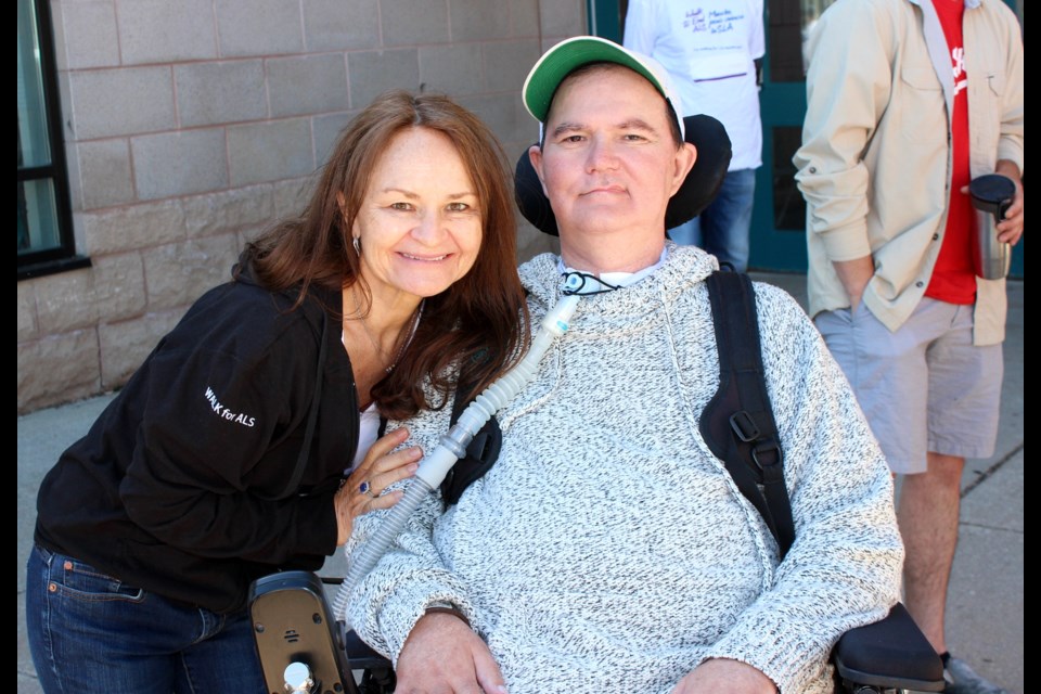 Dr. Jeff Sutherland and wife Darlene at the Walk to End ALS.