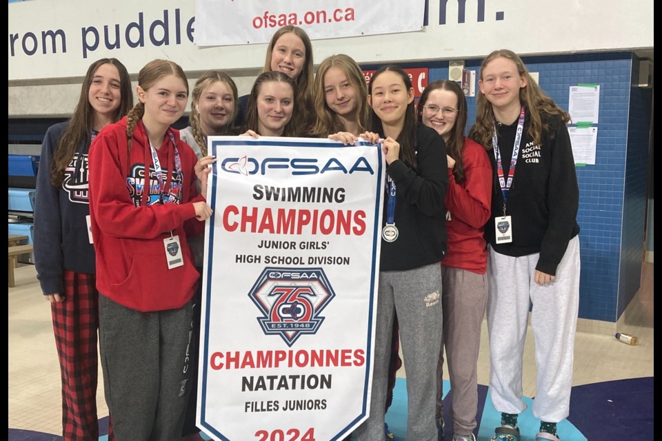 Georgetown District High School won the junior girls title at the OFSAA swimming championships.