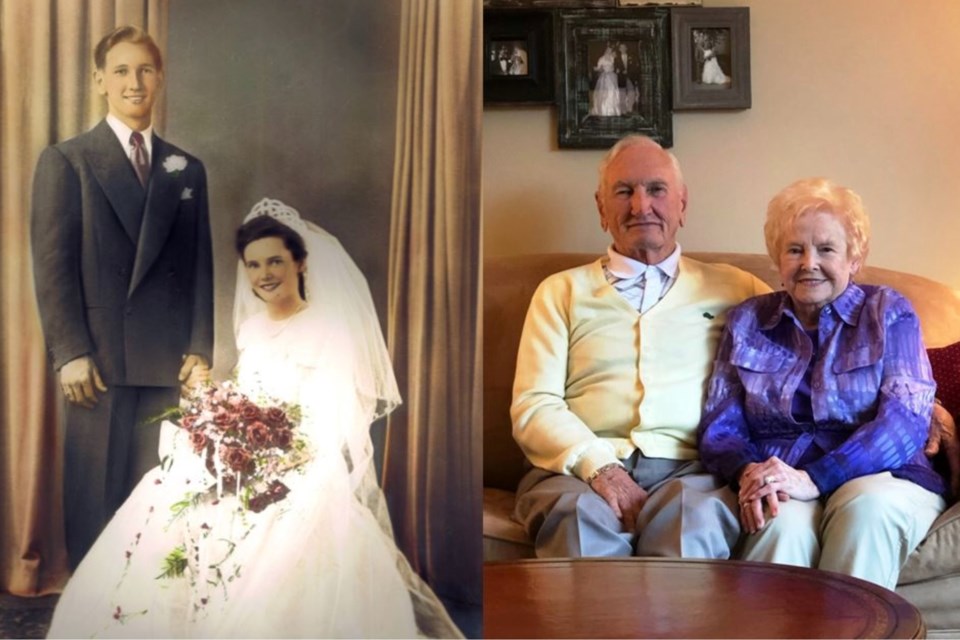 Russell and Lorraine Davis were married on June 18, 1949.