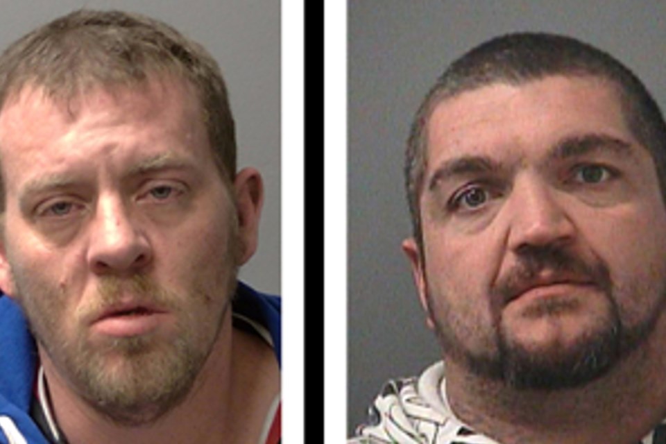 Shawn Moore, left, and Gary Walker are suspects in a carjacking. 
Police photo