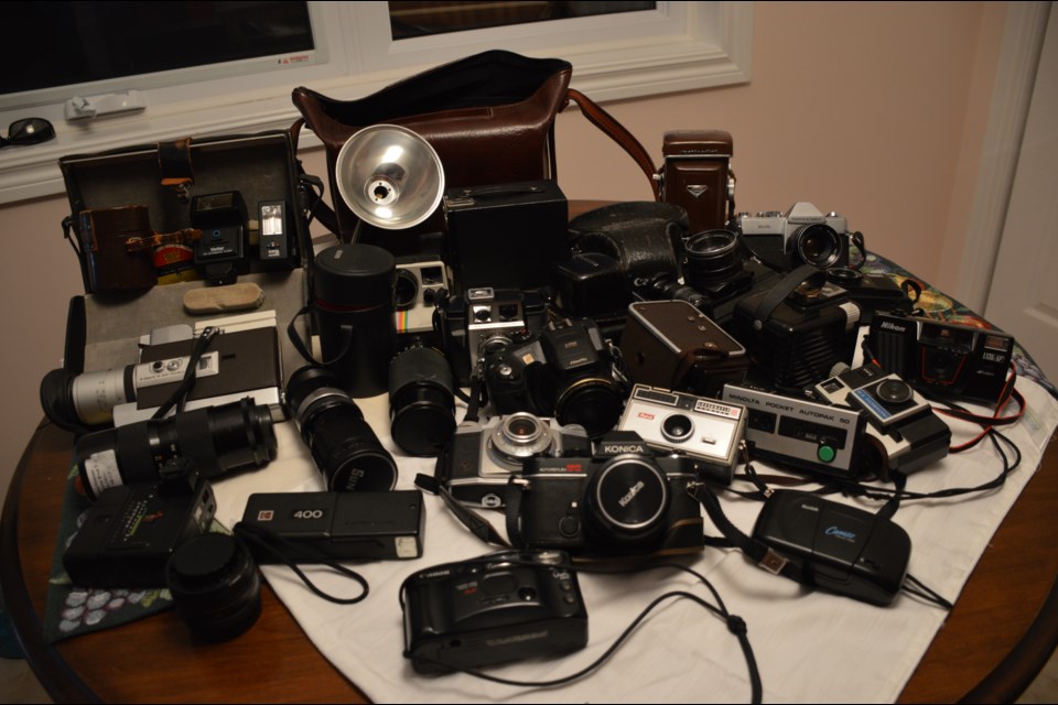 The camera collection taken in by Sandycove Acres resident Andrej Baca.