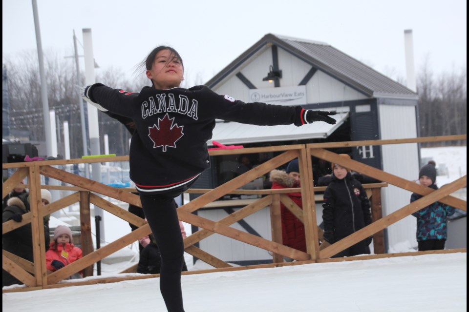 Mariposa School of Skating's Yui Kurihara from Japan was a crowd pleaser at the Skate Escape event at Friday Harbour on Jan 30.  