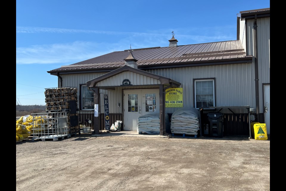 Edwards Farm Store has been open for 20 years in Innisfil at 1574 9th Line.