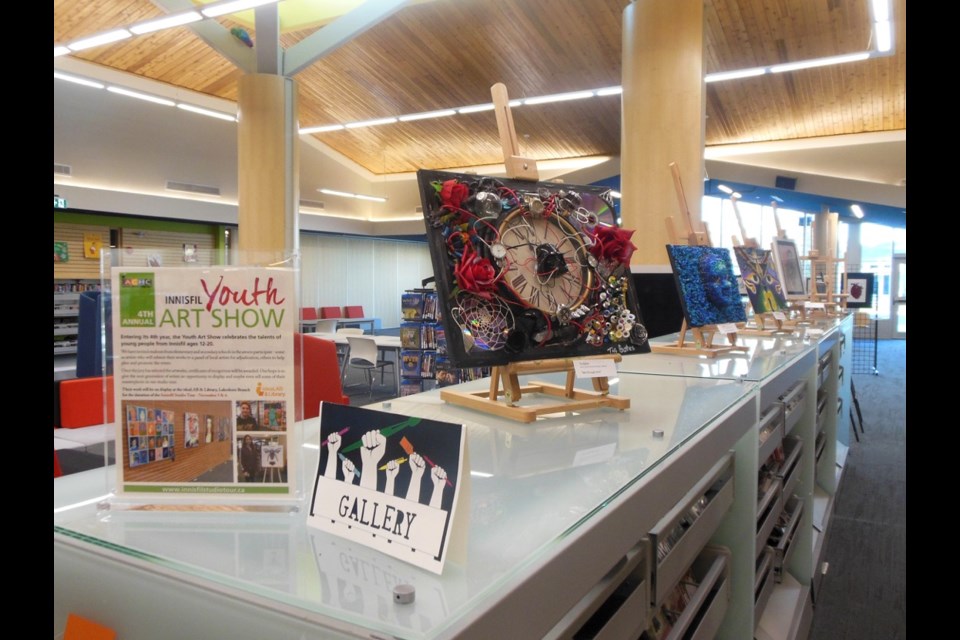 The Innisfil Arts, Culture and Heritage Council partners with local schools to hold a youth art show, where the student artwork is shown as part of its studio tour.
