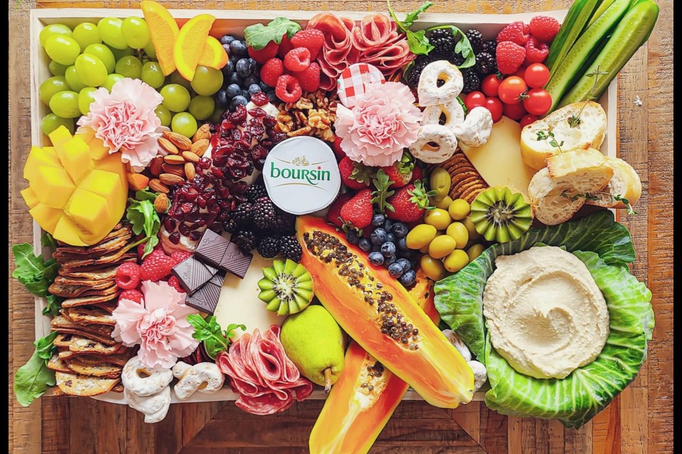 Blissful Boards comes in a variety of themes and food creations and makes a great gift delivered to one's door.  /Photo Submitted. 