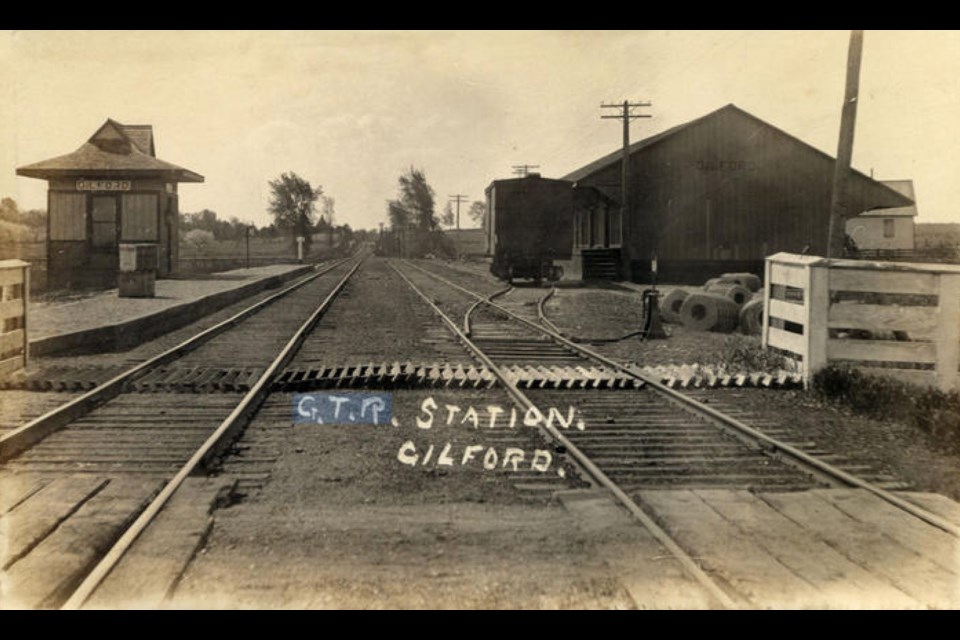 Joseph Smith was stationmaster for the Gilford Northern Railway station, shown here, and a respected member of the community.