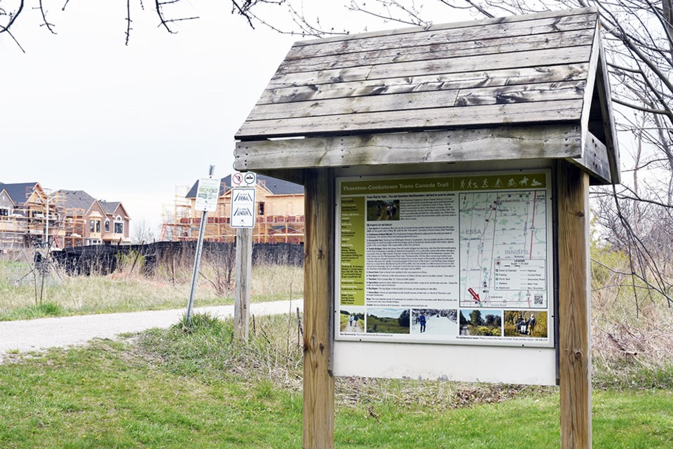 Head of Trans Canada Trail in the village of Cookstown, Innisfil. Miriam King/Innisfil Today