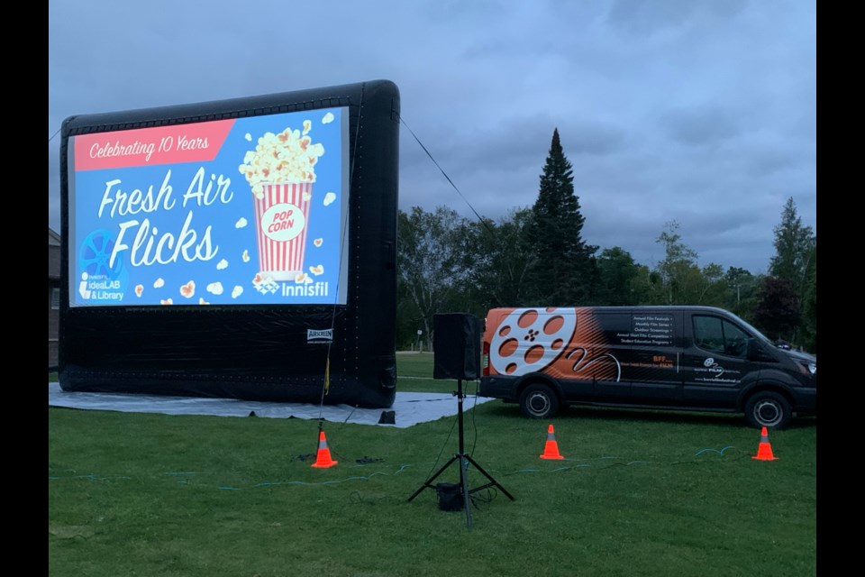 Fresh Air Flicks, a series of outdoor family movies, returns to Innisfil this summer.