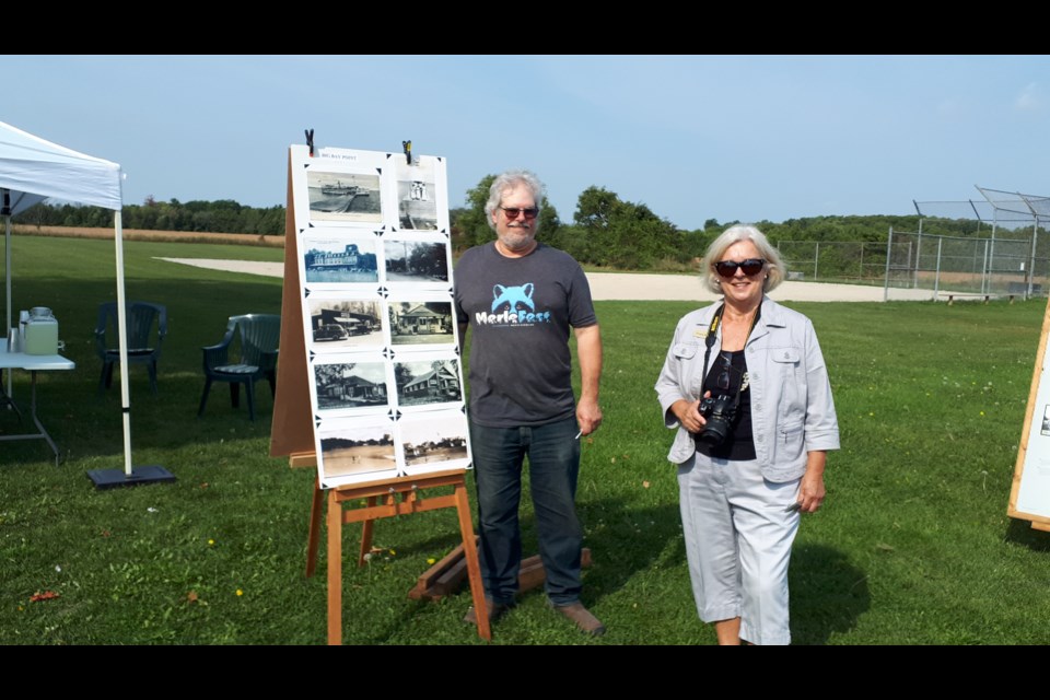 President of the Innisfil Historical Society Mark Hall with Past President Donna Wice