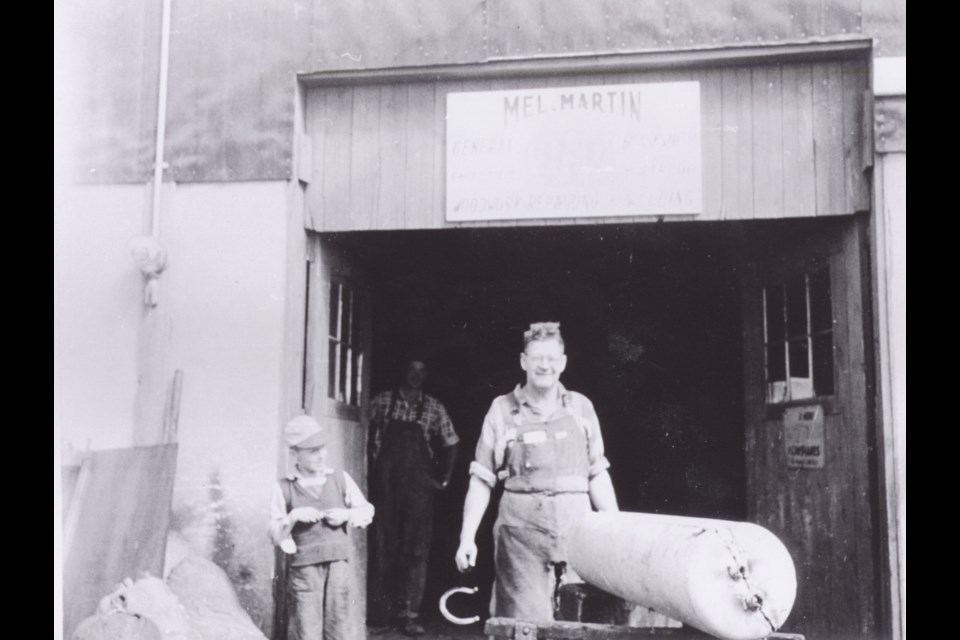 One of the last blacksmiths in Innisfil was Mel Martin, who practised into the 1960s.