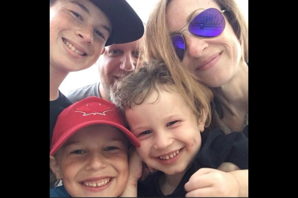 Darren Libman and his wife, Alyssa Krane, and their three sons (Logan Lindo, Jackson Libman, and Luke Libman) have rescued eight people from Lake Simcoe this summer.