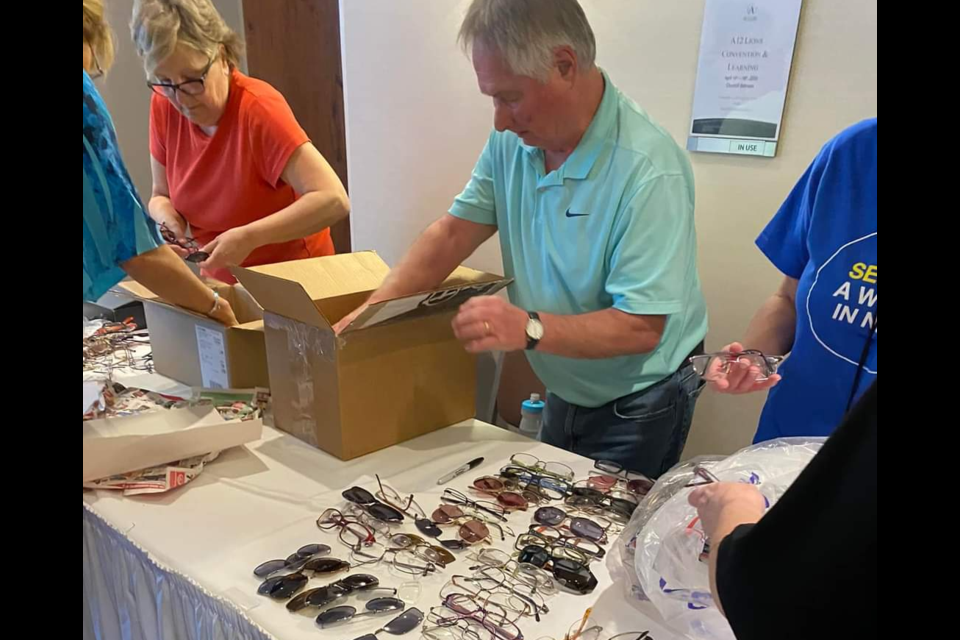 The Innisfil Lions Club has collected more than 200 pairs of used eyeglasses this year in support of Lions Canada. | Supplied photo