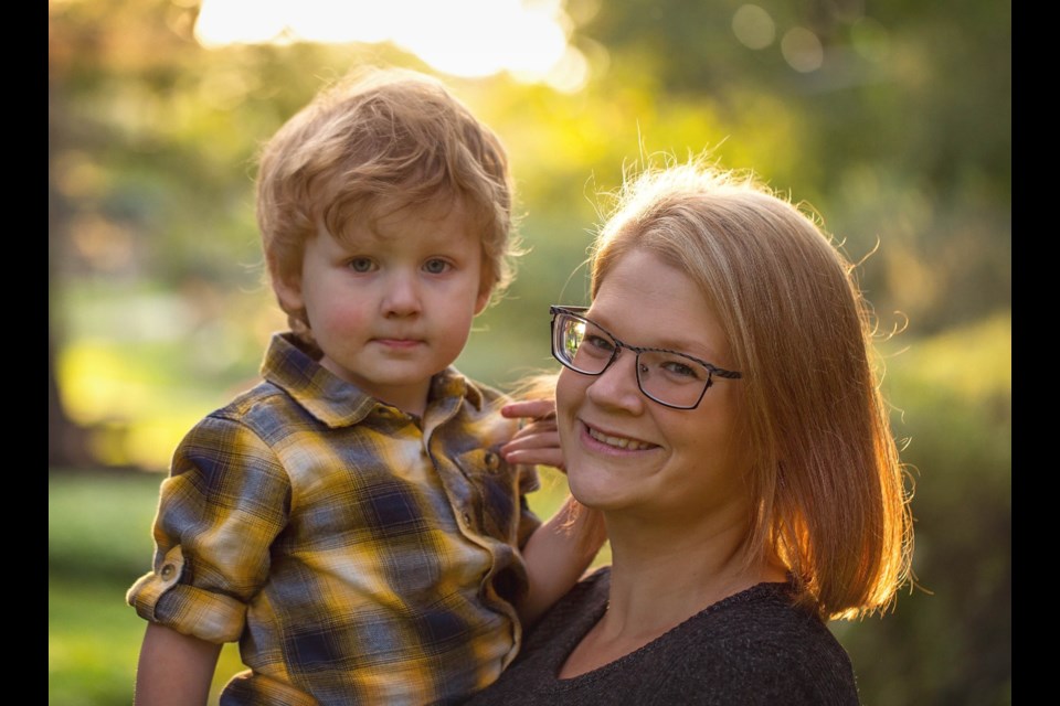 Lisa Osburn with 4-year-old son Elliott. Submitted